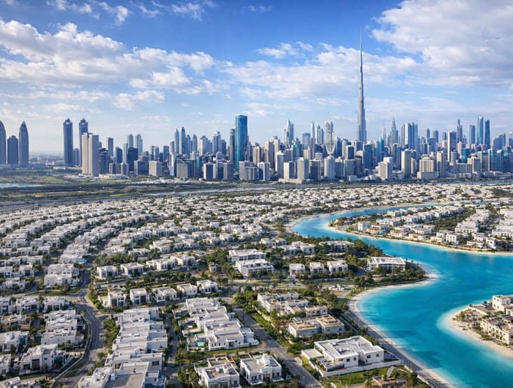 Dubai skyline, United Arab Emirates